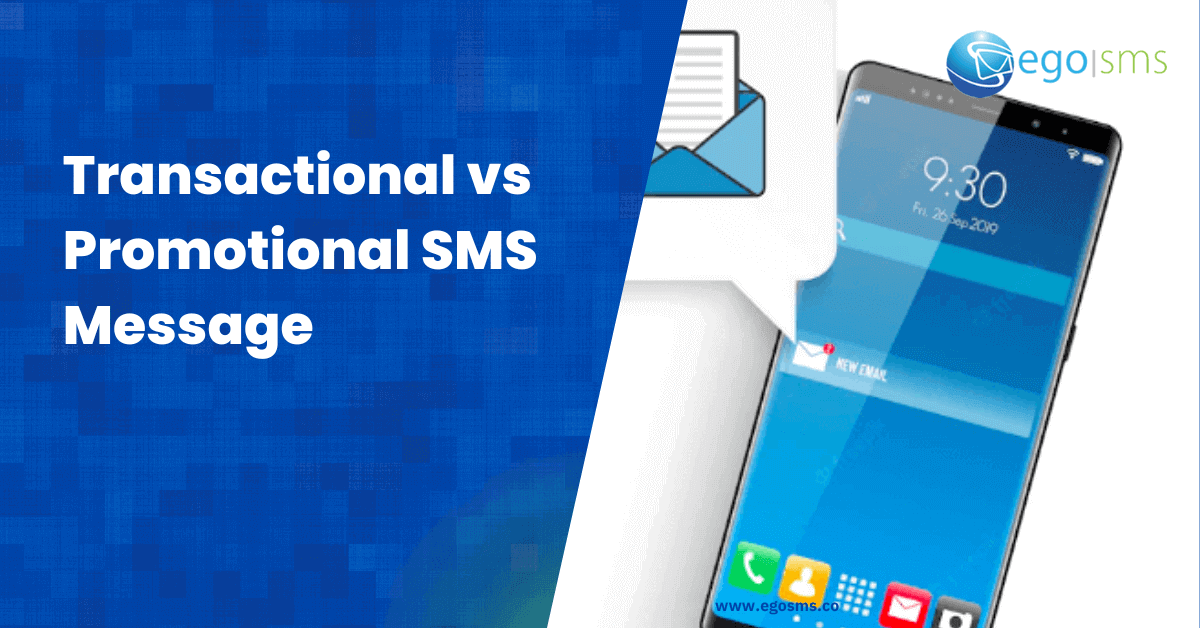 Transactional vs promotional SMS message